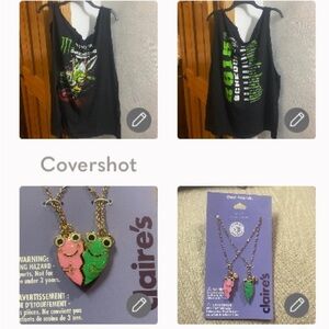 Monster energy Supercross championship tee 15’+🌟Claire’s Boutique BFF necklace